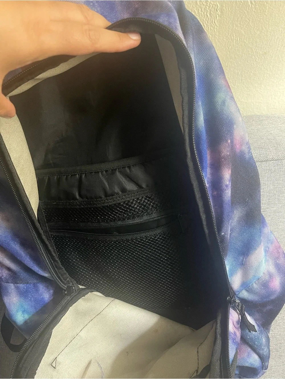 Vans Nebula Print Backpack - Blue, Purple, Pink